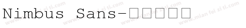 Nimbus Sans字体转换